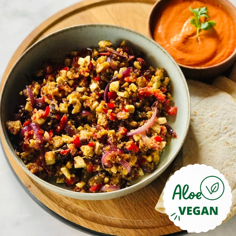 Wok vegetariano de Quinoa con Verduras y Tofu Isla de Margarita